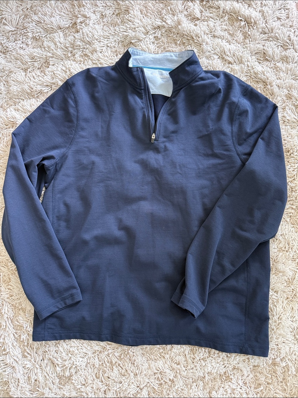J. Crew Navy Quarter-Zip Pullover